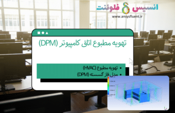 تهویه مطبوع اتاق کامپیوتر (DPM)، شبیه سازی با انسیس فلوئنت