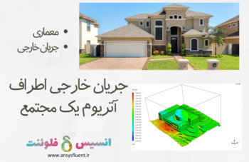 جریان خارجی اطراف آتریوم یک مجتمع، شبیه سازی با انسیس فلوئنت