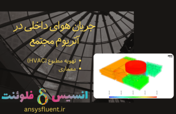 جریان هوای داخلی در آتریوم مجتمع ، شبیه سازی با انسیس فلوئنت