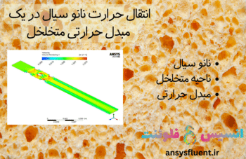 انتقال حرارت نانو سیال در یک مبدل حرارتی متخلخل، شبیه سازی با انسیس فلوئنت