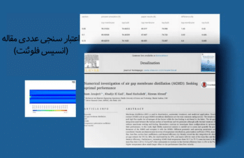 تقطیر غشایی شکاف هوا (Agmd)، اعتبار سنجی عددی مقاله