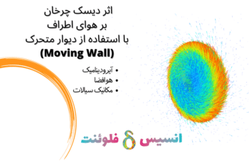 اثر دیسک چرخان بر هوای اطراف با استفاده از Moving Wall، شبیه سازی با انسیس فلوئنت