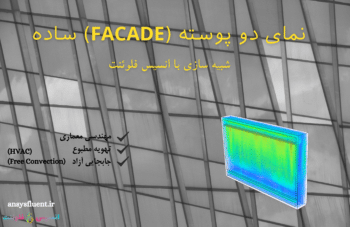 نمای دو پوسته (facade) ساده، شبیه سازی با انسیس فلوئنت