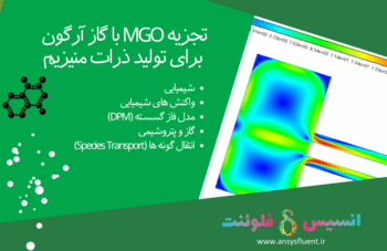 تجزیه MgO با گاز آرگون برای تولید ذرات منیزیم، شبیه سازی با انسیس فلوئنت