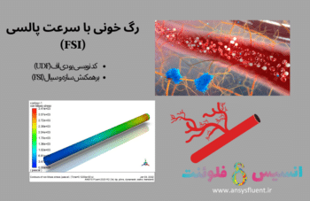 رگ خونی (FSI) با سرعت پالسی، شبیه سازی با انسیس فلوئنت