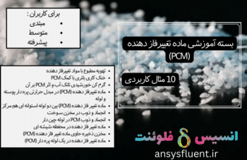 بسته آموزشی ماده تغییر فاز دهنده (PCM)، 10 مثال کاربردی