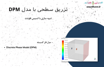 تزریق سطحی با مدل DPM، شبیه سازی با انسیس فلوئنت