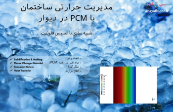 مدیریت حرارتی ساختمان با PCM در دیوار، شبیه سازی با انسیس فلوئنت